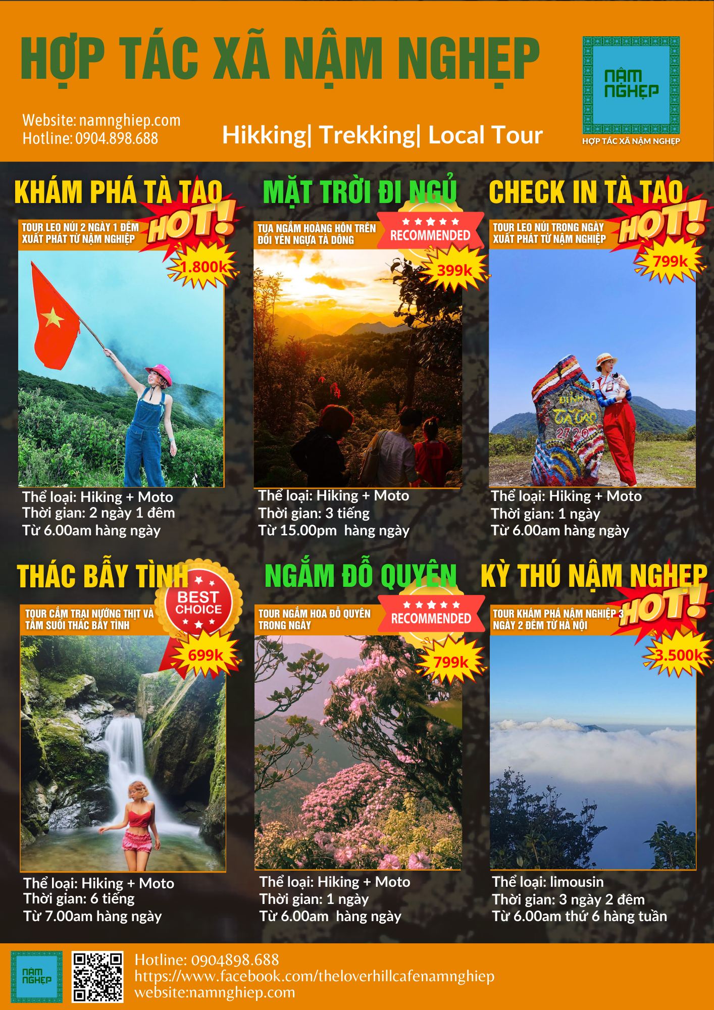 HTX Nậm Nghẹp khám phá 18 sản phẩm dịch vụ tour bản địa