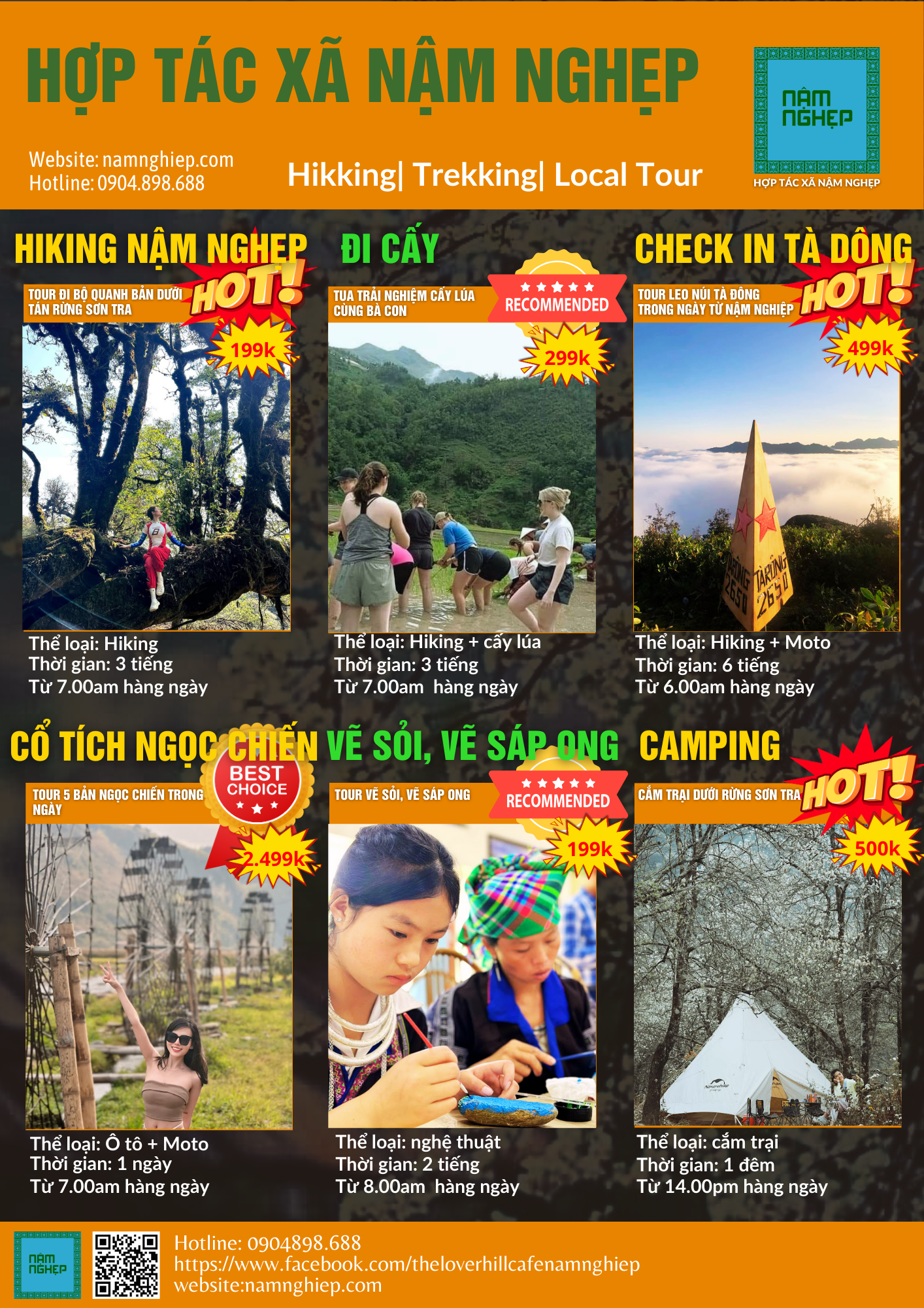 HTX Nậm Nghẹp khám phá 18 sản phẩm dịch vụ tour bản địa