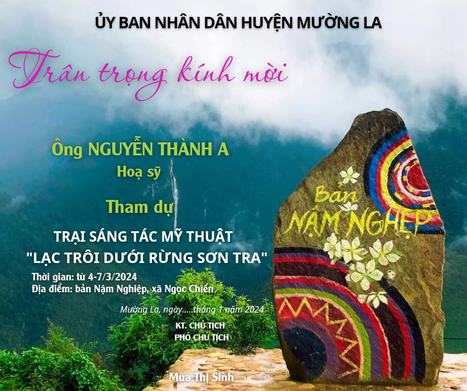 Huyện Mường La chính thức ban hành kế hoạch tổ chức Trại sáng tác mỹ thuật 