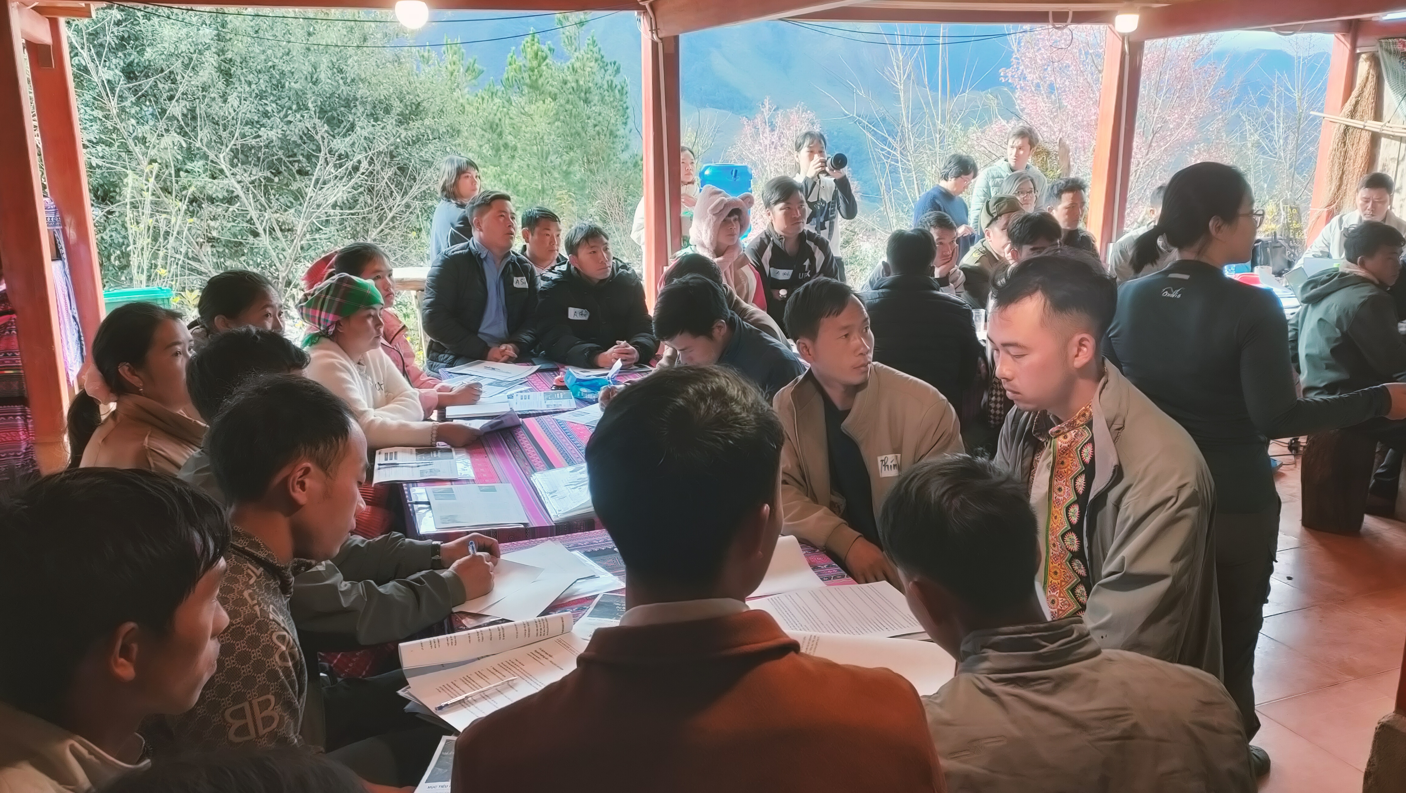 Thành viên HTX Nậm Nghẹp tham gia lớp học