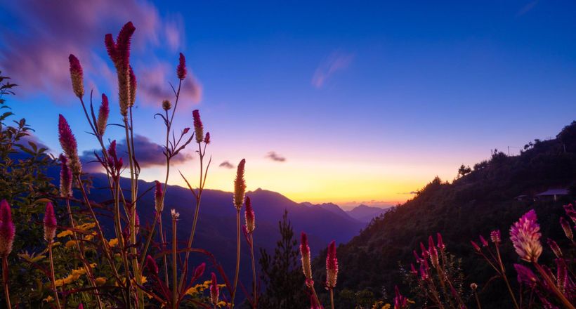Bản Nậm Nghiệp dưới ánh chiều tà