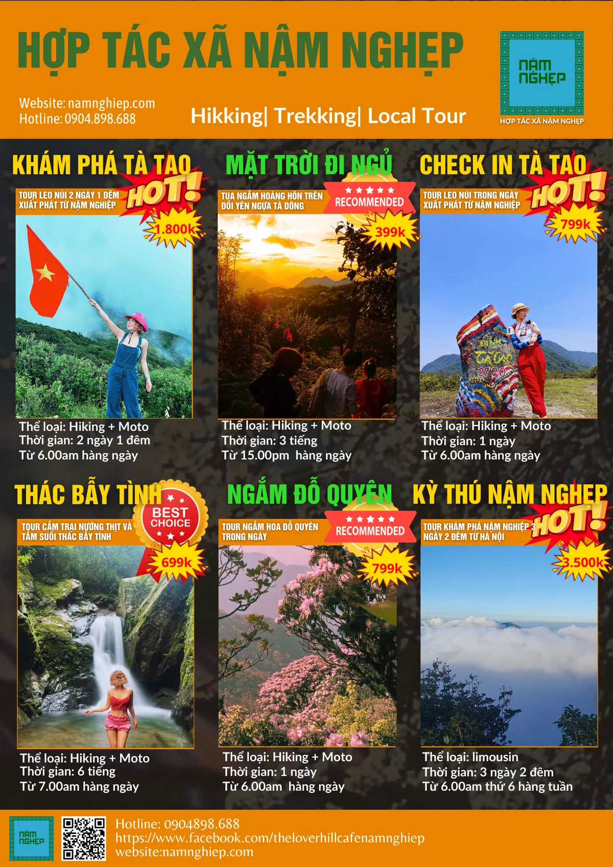 HTX Nậm Nghẹp khám phá 18 sản phẩm dịch vụ tour bản địa