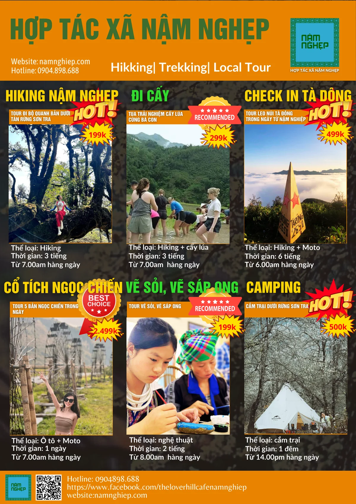 HTX Nậm Nghẹp khám phá 18 sản phẩm dịch vụ tour bản địa