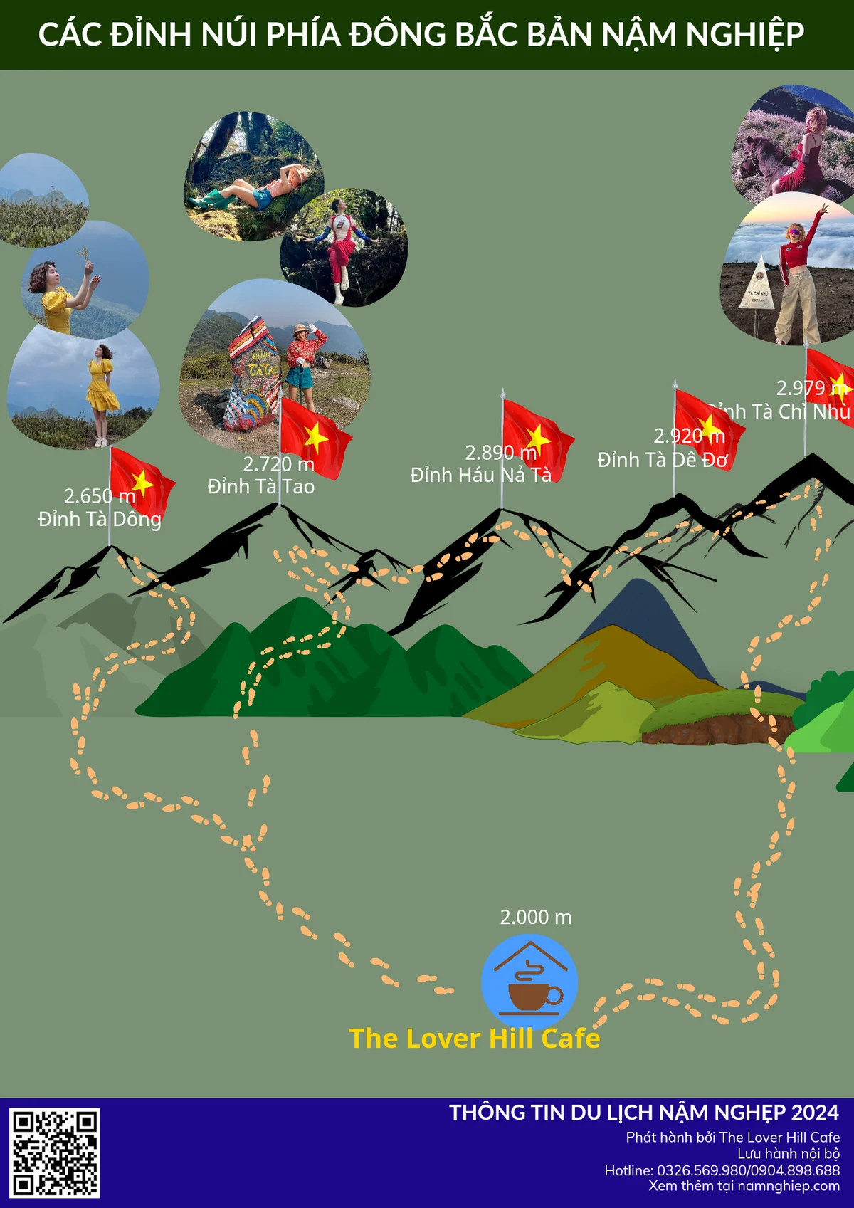 Dãy núi trên bản Nậm Nghiệp 