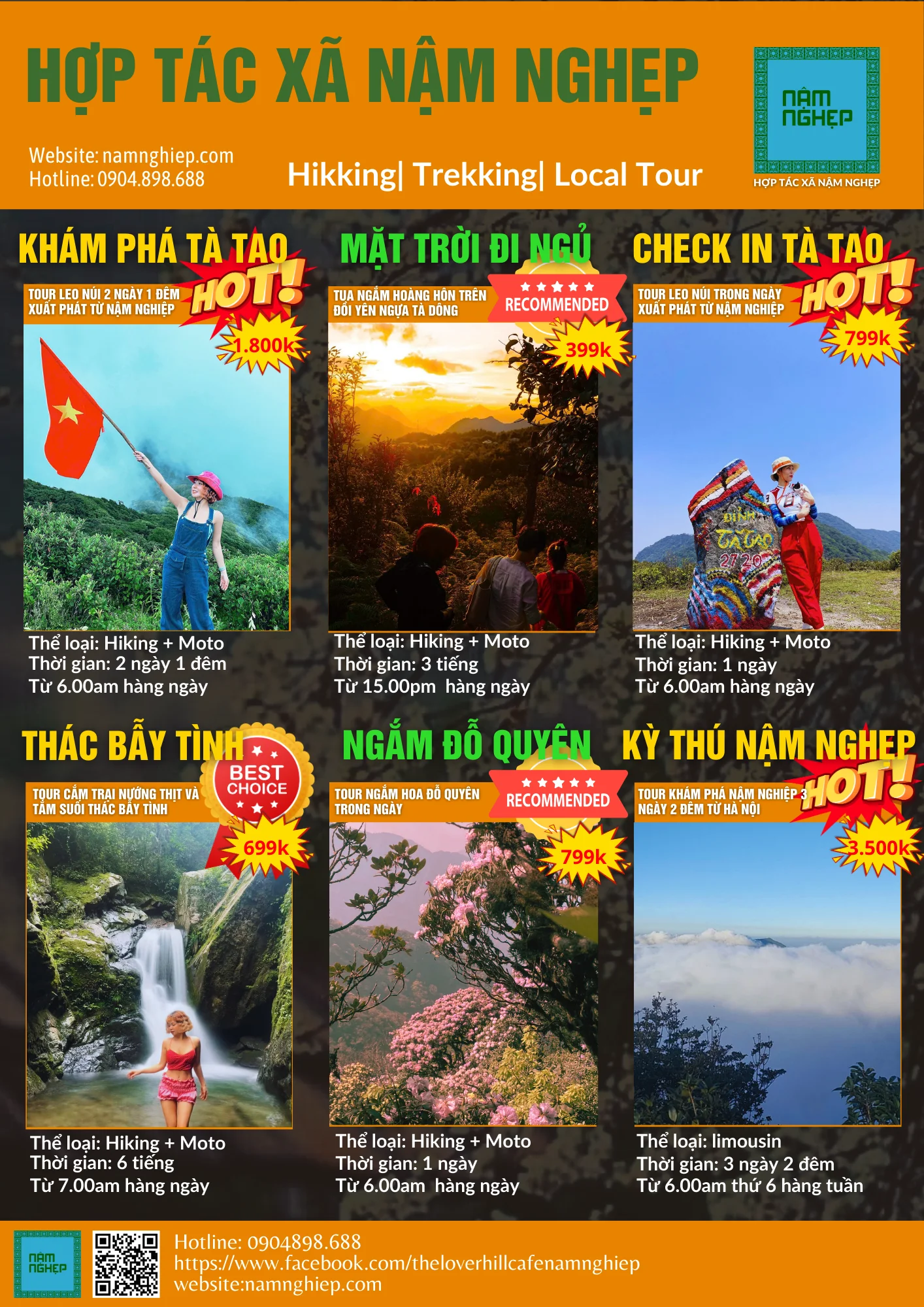 HTX Nậm Nghẹp khám phá 18 sản phẩm dịch vụ tour bản địa