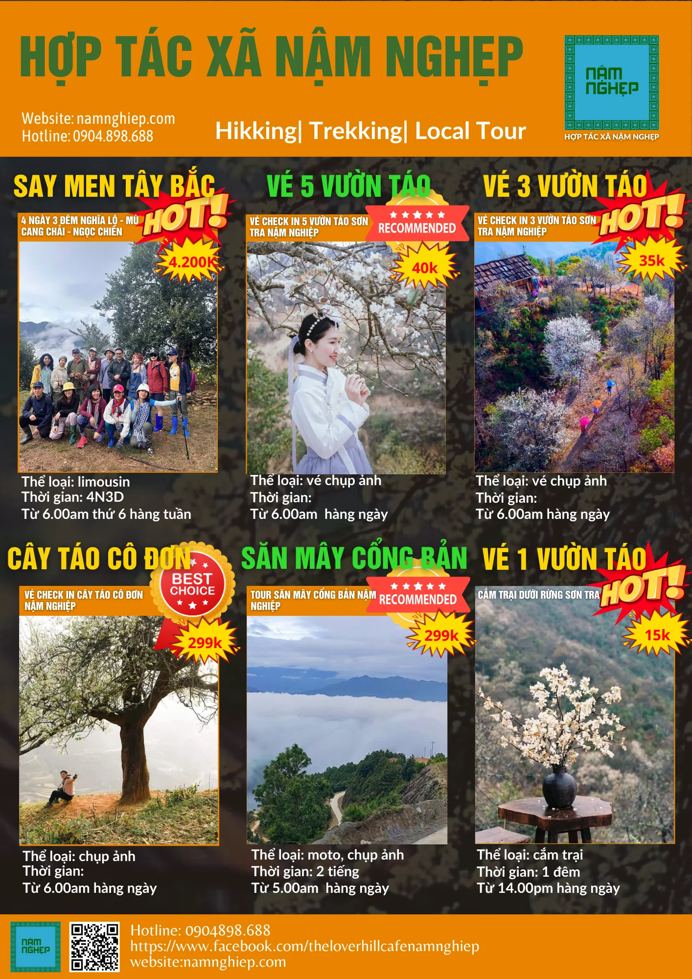 HTX Nậm Nghẹp khám phá 18 sản phẩm dịch vụ tour bản địa